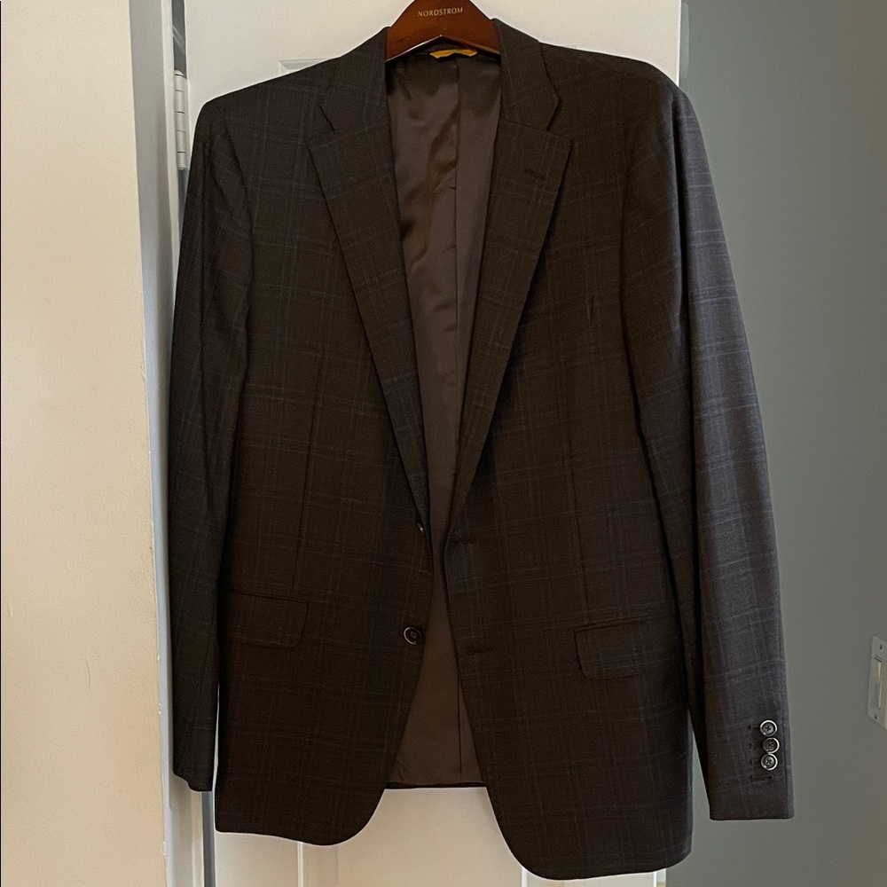 Hickey Freeman Men's Brown Blazer